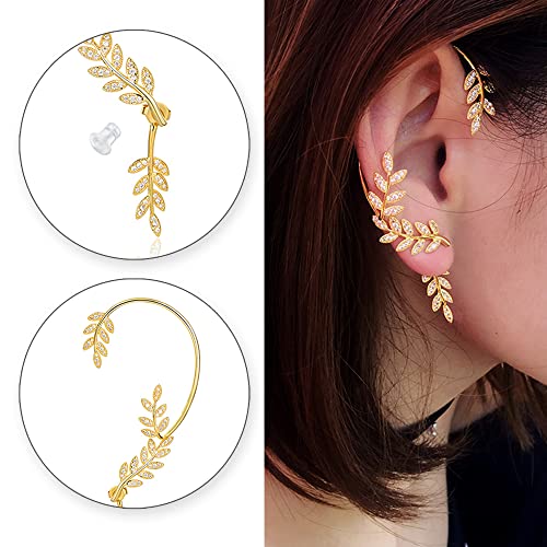 Vercret Gold Earrings Cuff for Women CZ Earring Ear Cuff for Friend, Sister, Daily Wearing - Image 5