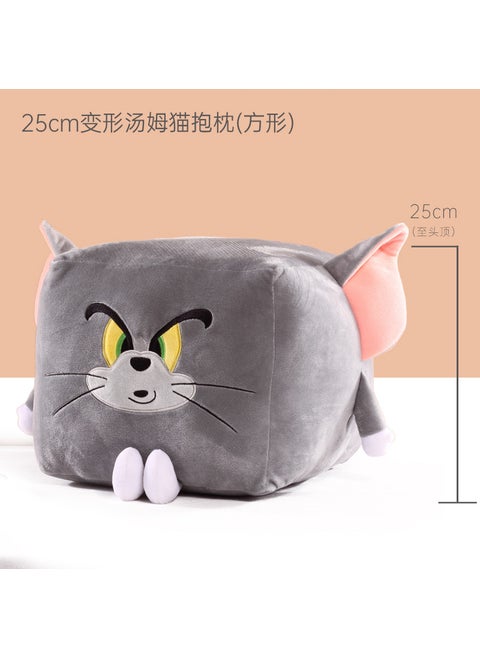 Genuine Cat and Mouse Animation Peripheral Plush Toy Pillow Deformed Vase Tom Cat Bottle Decompression Small Gift25cm deformation Tom Cat pillow 25cm deformation Tom Cat pillow