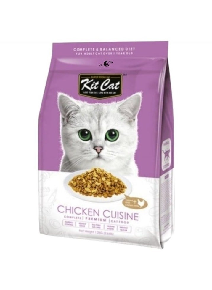 Kit Cat Chicken Cuisine Dry Cat Food 1.20kg - Image 2