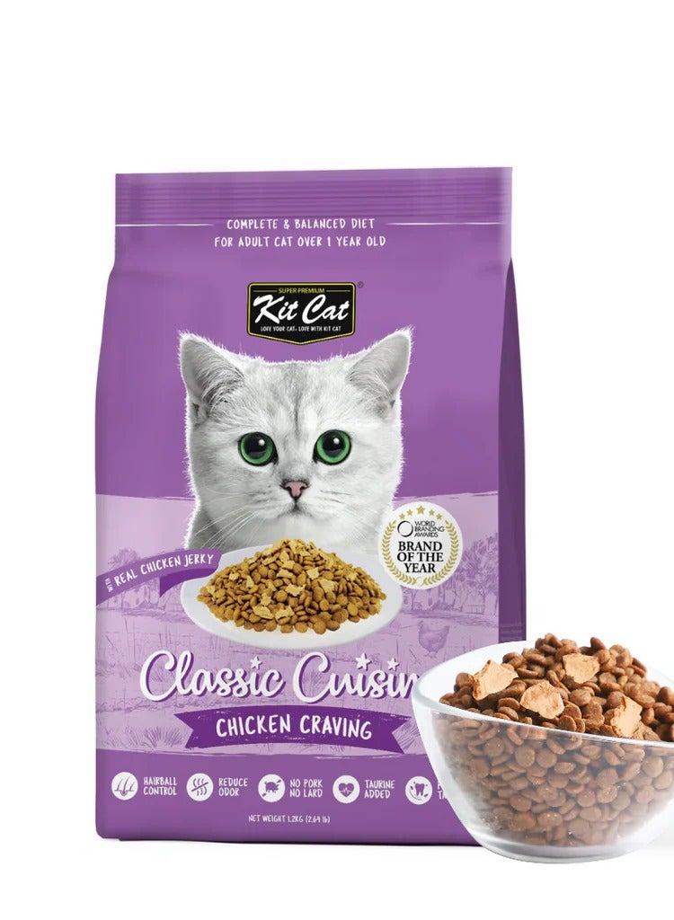 Kit Cat Chicken Cuisine Dry Cat Food 1.20kg - Image 1