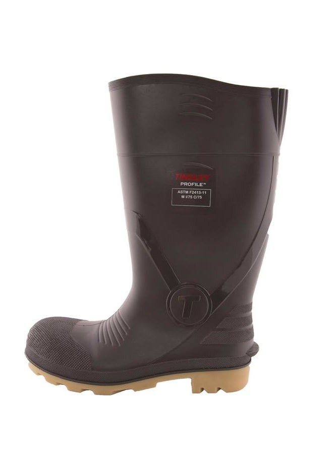 TINGLEY Rubber Co. 51254 SZ6 Footwear: Boots-Rubber Safety Toe, 6 Brown - Image 1