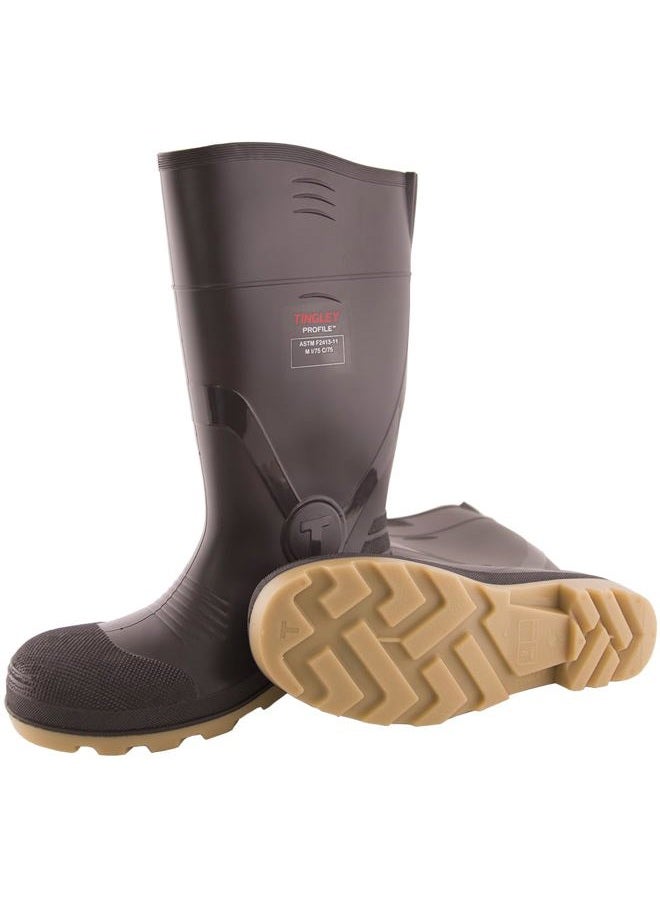 TINGLEY Rubber Co. 51254 SZ6 Footwear: Boots-Rubber Safety Toe, 6 Brown - Image 3
