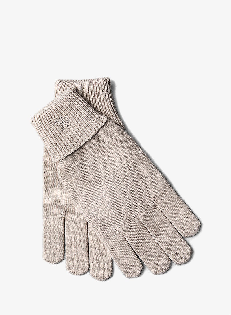 Knit Signature Logo Touchscreen Gloves