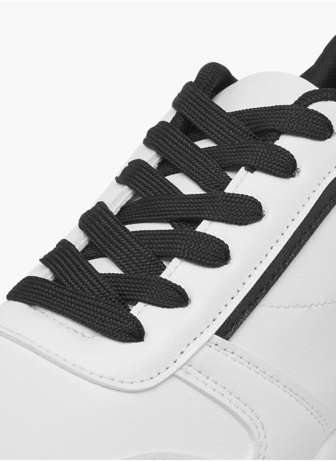 LBL by Shoexpress Men Panelled Sneakers with Lace-Up Closure  - Image 4