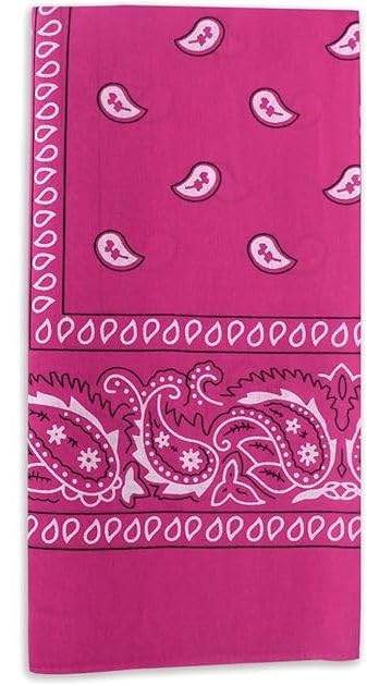 DIKHAWA Unisex Cotton Bandana/Head Wrap/Wristband/Face Cover/Handkerchief For Men And Women (ORANGE,PINK,PURPLE,YELLOW_50CM X 50CM_Pack of 4) - Image 3