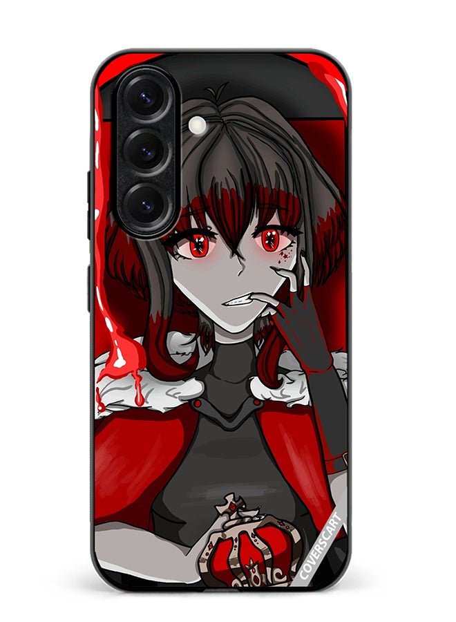 VR CREATIVE Protective Case Cover For Samsung Galaxy S25 Plus Portrait Of Anime Character Girl Design Multicolour