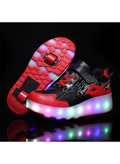 Generic Adult Two-wheel Charging Roller Skating Shoes Can Be USB Charged  - Image 4