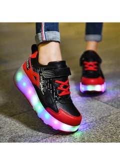 Generic Adult Two-wheel Charging Roller Skating Shoes Can Be USB Charged  - Image 5