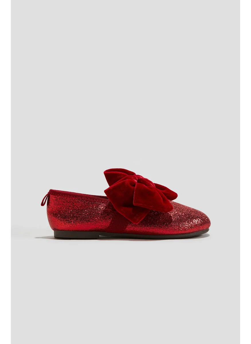 اتش اند ام Bow-Detail Ballet Pumps