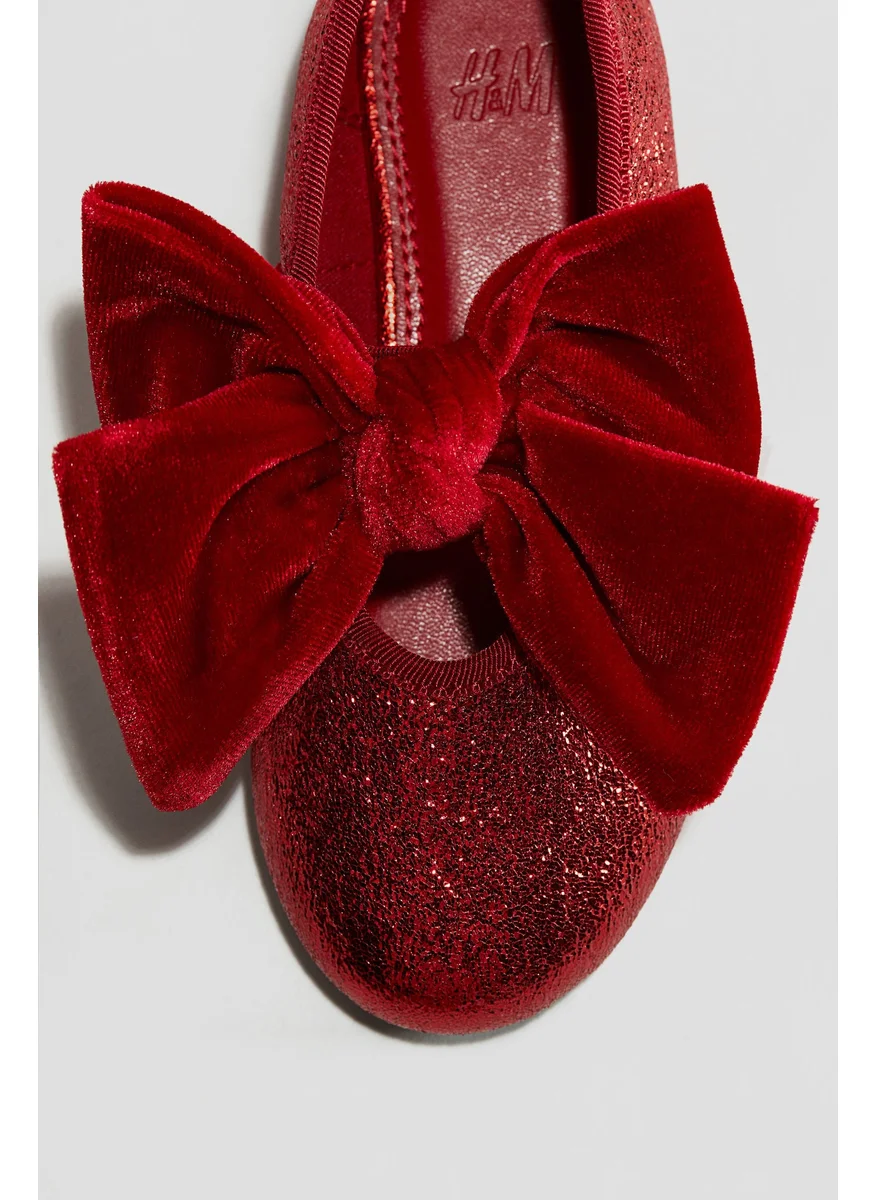 اتش اند ام Bow-Detail Ballet Pumps