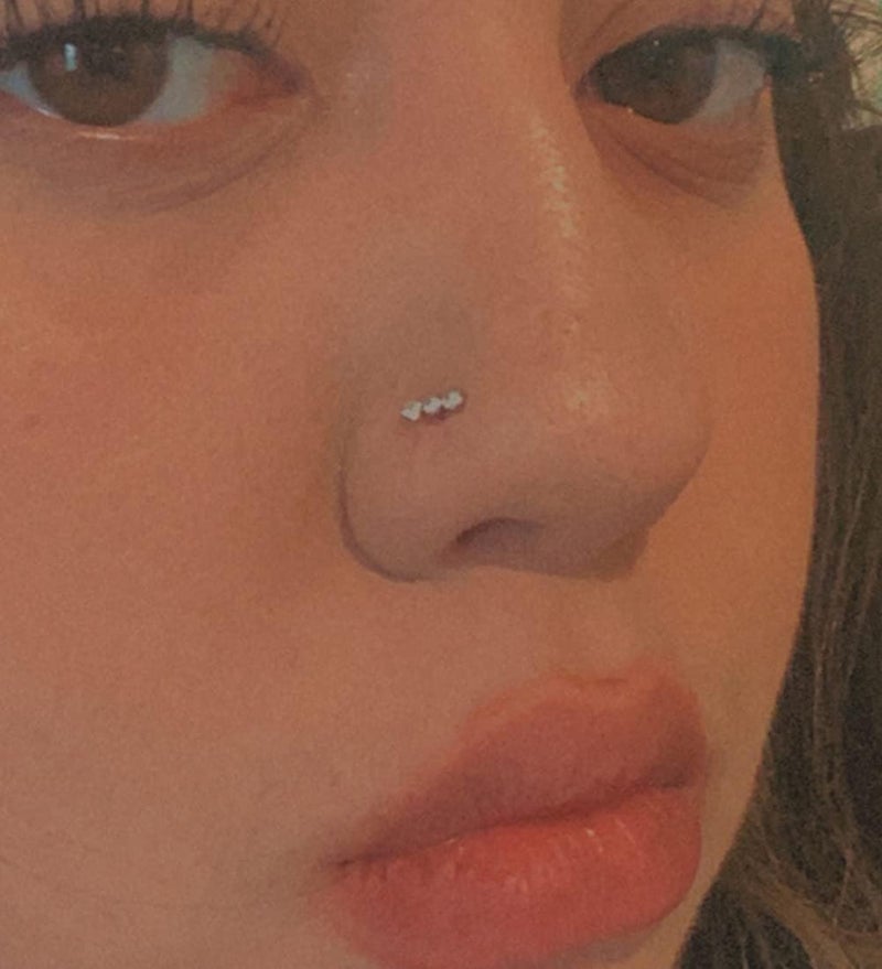 MODRSA 18 Nose Rings Studs Surgical Stainless Steel Hypoallergenic L Shaped Nose Piercing Jewelry for Women Men Silver Black Nostril Hoop Rings 18 Gauge - Image 4