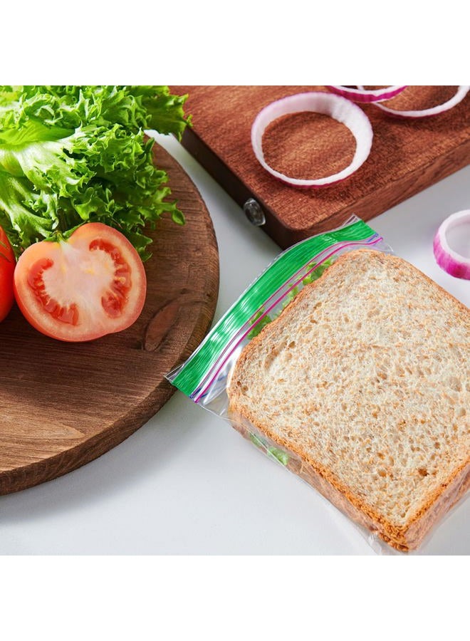 TYPLASTICS Sandwich and Snack Bags, Storage Bags for Food On the Go, Double Zipper for Freshness, Easy Open Design, Reclosable, 360 Count - Image 5