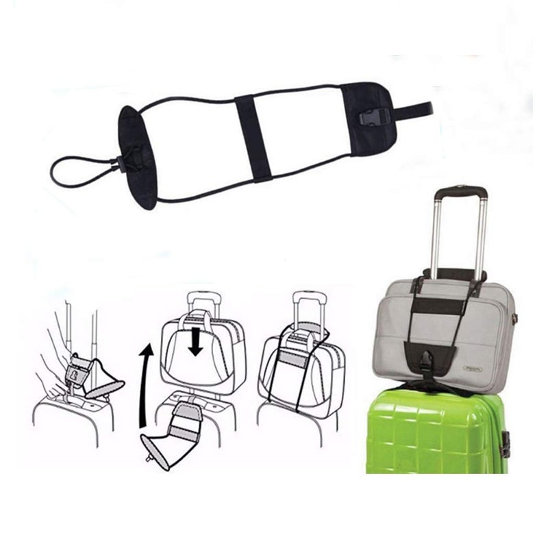 EDOBLUE Easy Bag Bungee Straps Adjustable Belt - 2 Pack - Image 4