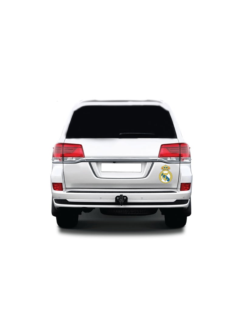 Real Madrid CF Crest Car Sticker, Glossy Finish, Vinyl, Multi-colour, for Cars and Smooth Surfaces - Image 2