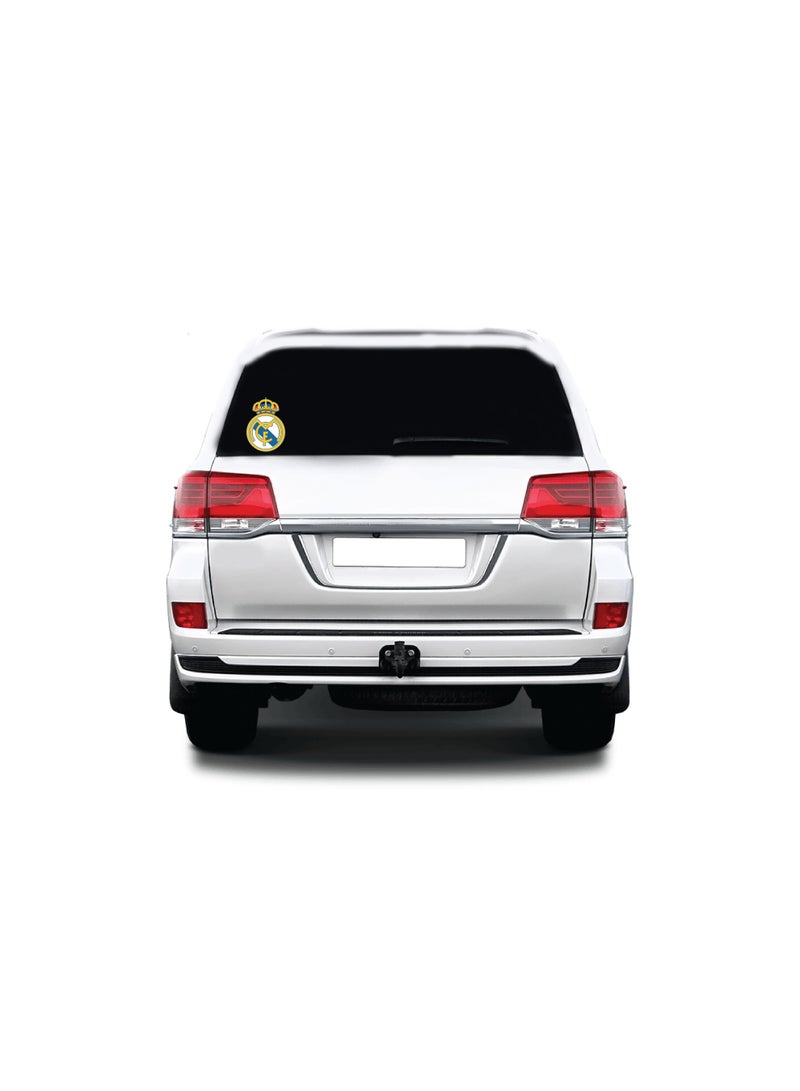 Real Madrid CF Crest Car Sticker, Glossy Finish, Vinyl, Multi-colour, for Cars and Smooth Surfaces - Image 3