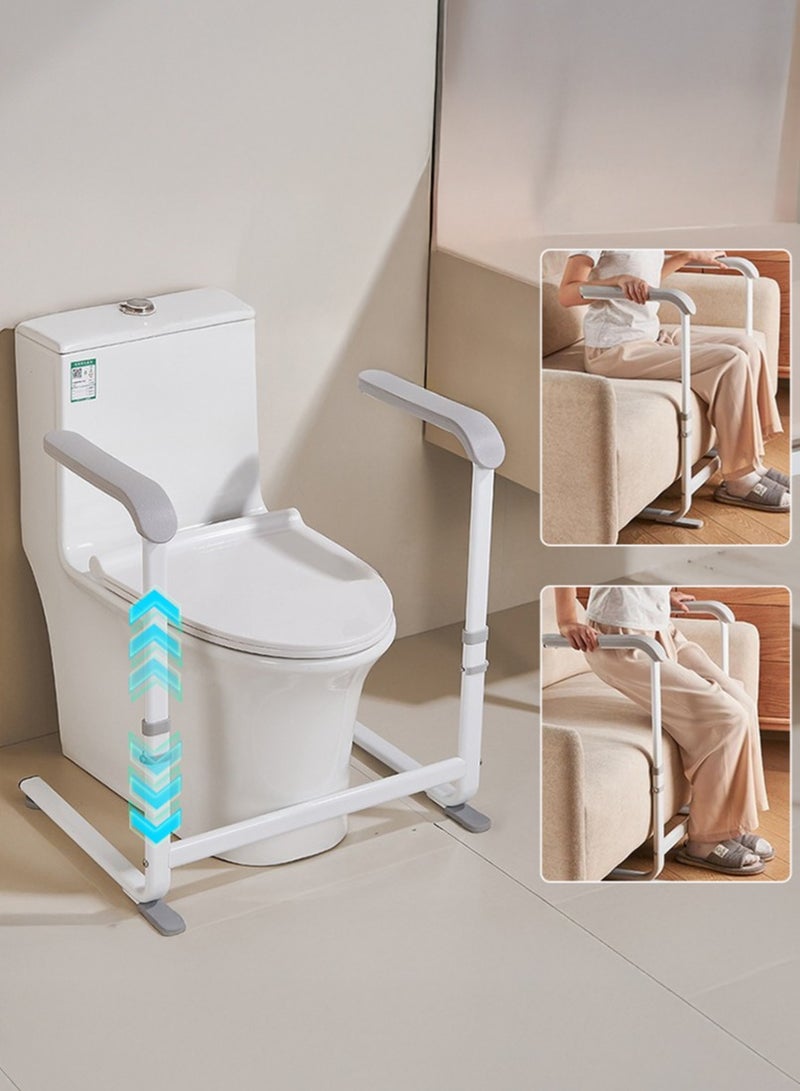 XiuWoo Metal Chair Couch Stand Assist, Chair Couch Lift Assist, Standing aids & Supports Devices for Supports Grab Bar Help Patient Stand Up Mobility in Chair, Sofa, Toilet Height Adjustable 68-80cm - Image 1