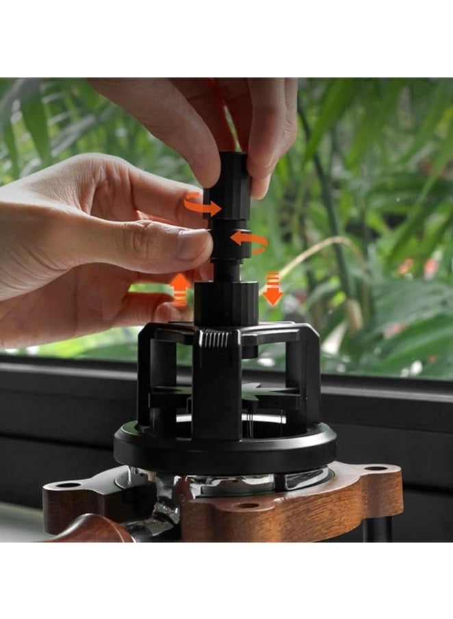 general Magnetic Non-Slip Needle Dispenser Espresso Stirrer Dispensing Tool Metal Espresso Hand Masher Coffee Stirrer Rotary Magnetic Loose Powder Needle 53mm - Image 3