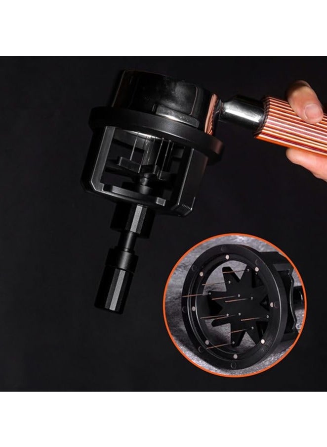 general Magnetic Non-Slip Needle Dispenser Espresso Stirrer Dispensing Tool Metal Espresso Hand Masher Coffee Stirrer Rotary Magnetic Loose Powder Needle 53mm - Image 2