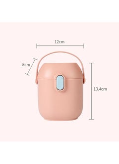 NIBEMINENT Baby Milk Powder Dispenser Portable Cute Large Capacity Fruit Snack Storage Box for Travel Pink  - Image 5