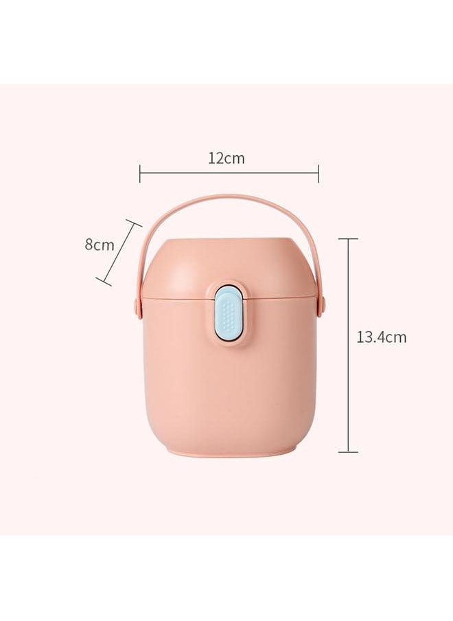 NIBEMINENT Baby Milk Powder Dispenser Portable Cute Large Capacity Fruit Snack Storage Box for Travel Pink  - Image 5