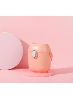 NIBEMINENT Baby Milk Powder Dispenser Portable Cute Large Capacity Fruit Snack Storage Box for Travel Pink  - Image 2