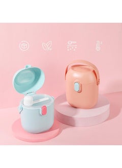 NIBEMINENT Baby Milk Powder Dispenser Portable Cute Large Capacity Fruit Snack Storage Box for Travel Pink  - Image 3