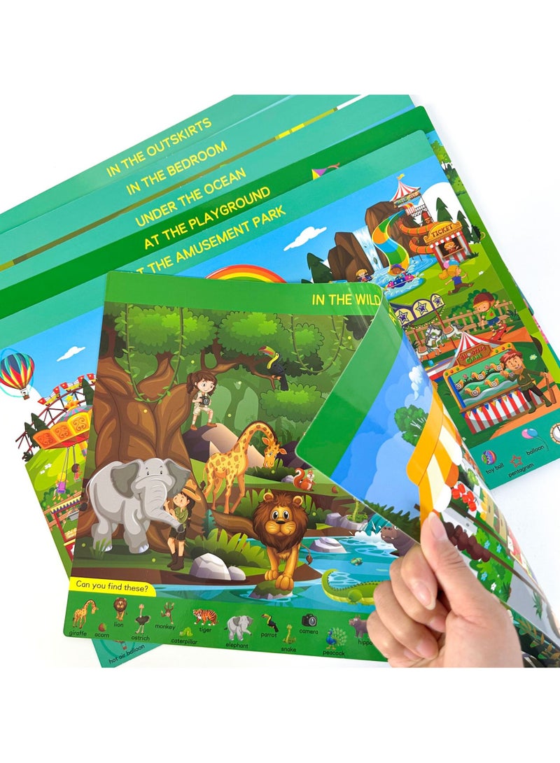 Preschool Learning Activities, Search and Find Books for Kids Ages 3,4,5,6, Busy Book for Toddlers,12 Themes Educational Game Toys, Arts and Crafts Mat Books, Birthday Gifts for Girls and Boys  - Image 5