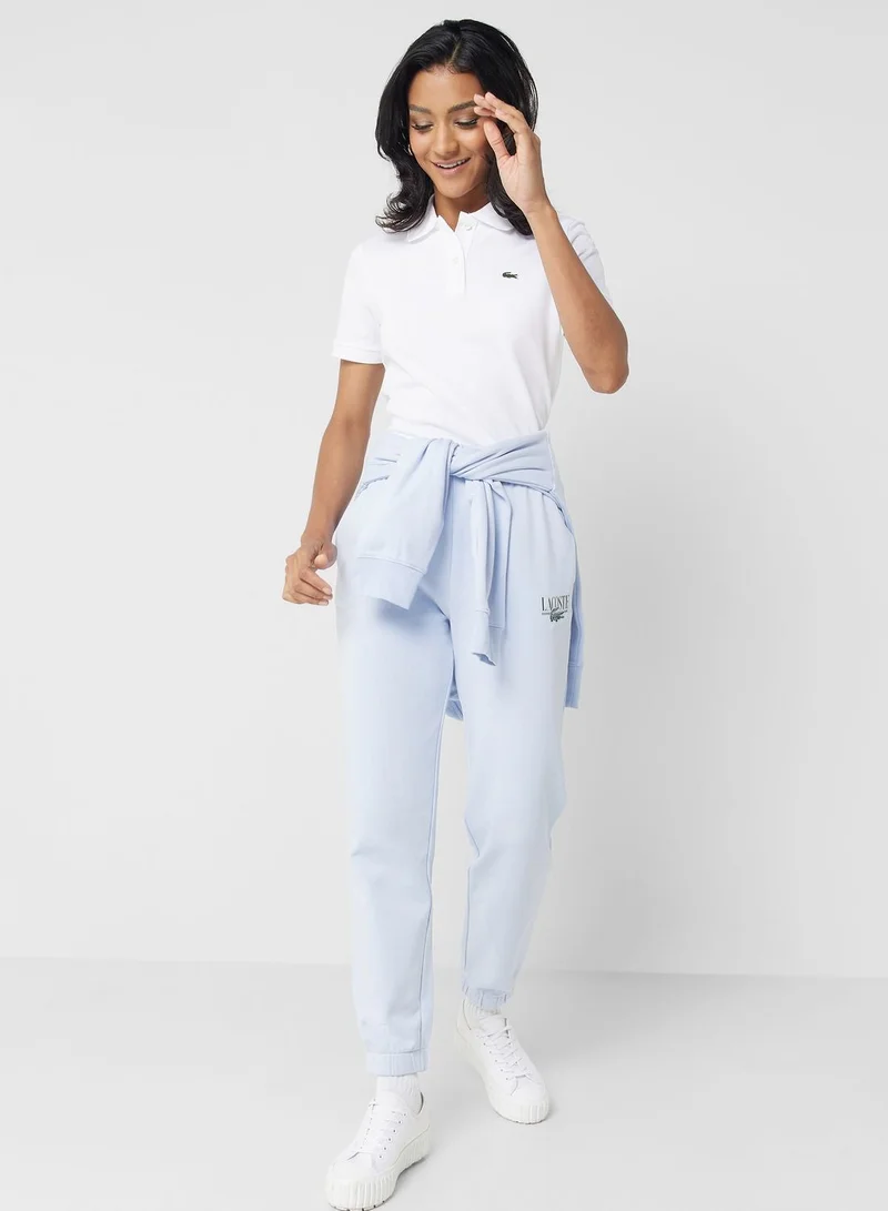 LACOSTE  Logo Detail Polo T-Shirt for Women | Best Price UAE