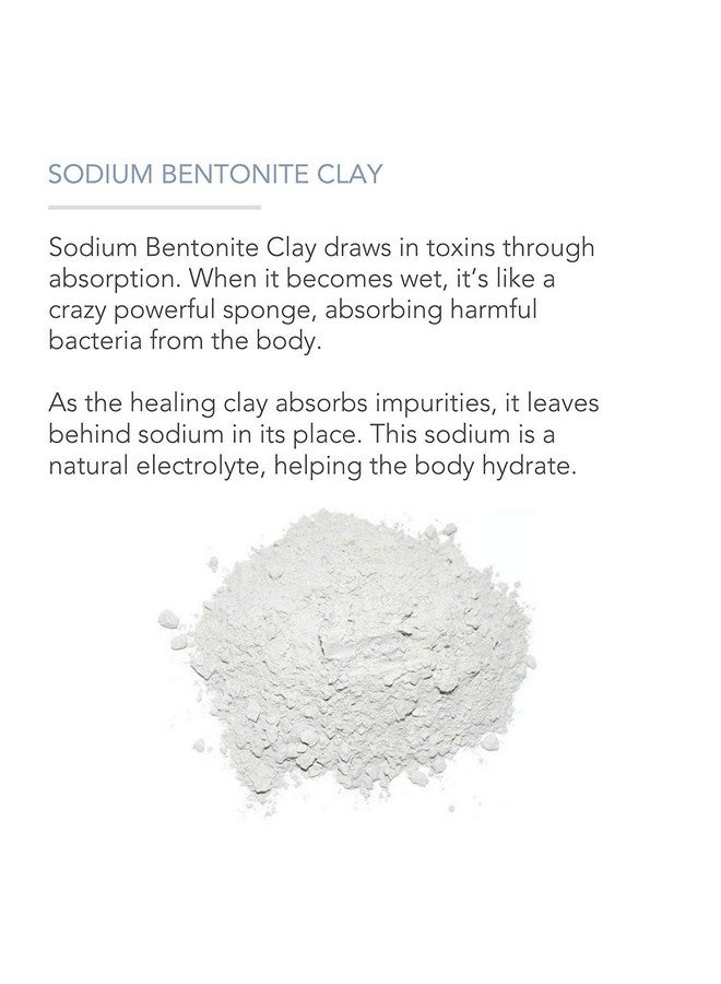 بيور بدي ناتشورالز مسحوق طين البنتونيت لقناع التخلص من السموم للجسم والوجه، طين الشفاء الهندي النقي لتنظيف المسام العميقة وإزالة السموم من الإبط للنساء (8.0 أونصة) - Image 4