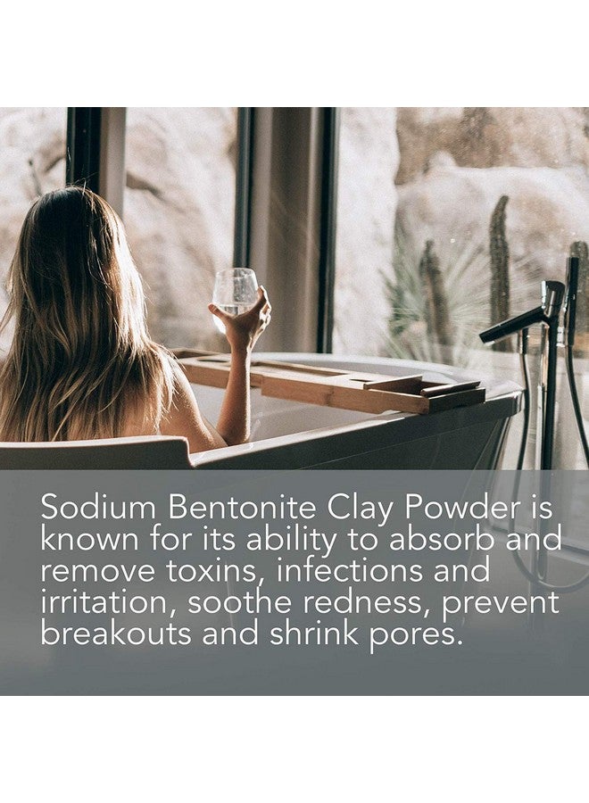 بيور بدي ناتشورالز مسحوق طين البنتونيت لقناع التخلص من السموم للجسم والوجه، طين الشفاء الهندي النقي لتنظيف المسام العميقة وإزالة السموم من الإبط للنساء (8.0 أونصة) - Image 3