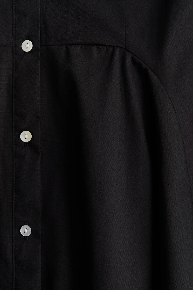 H&M Button-front cotton dress