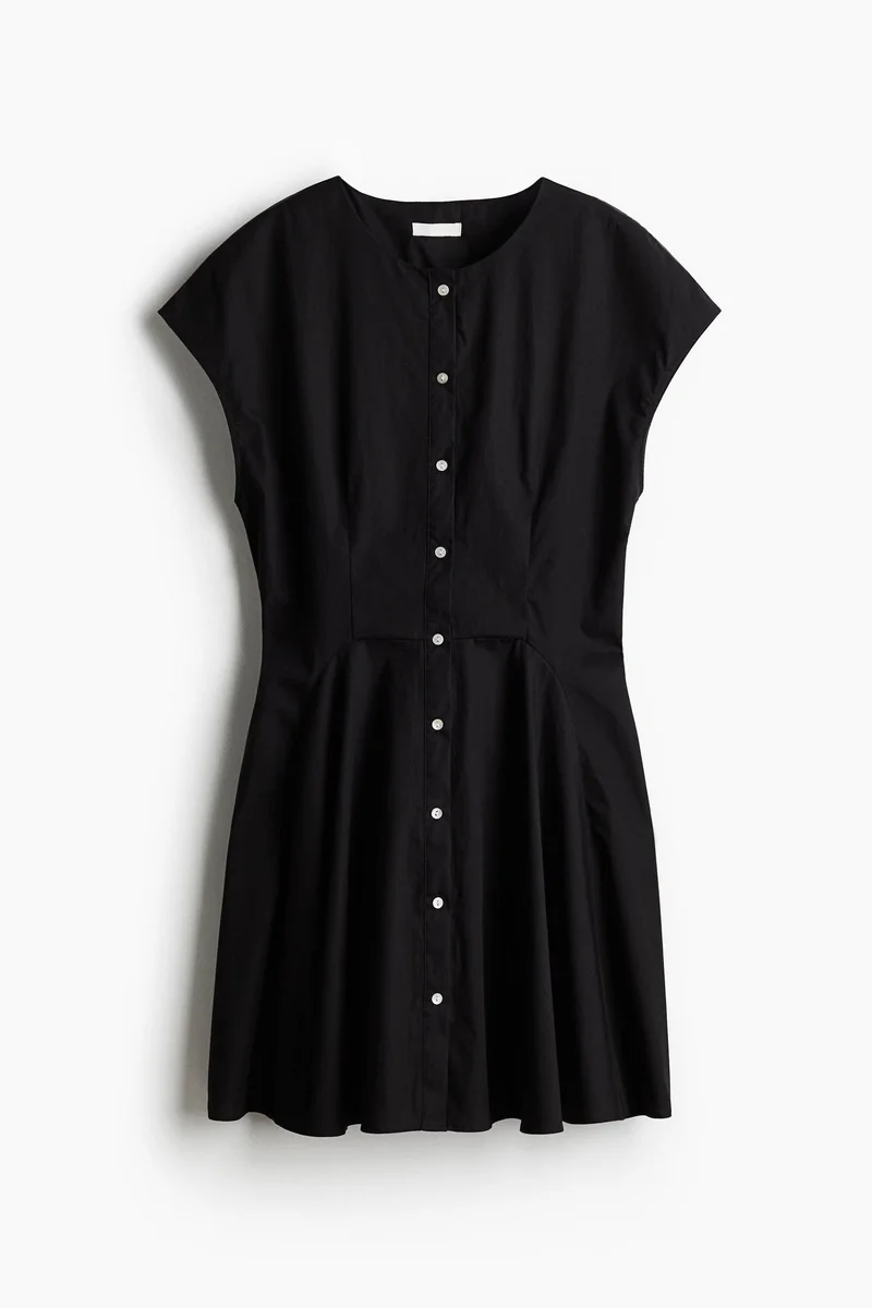H&M Button-front cotton dress
