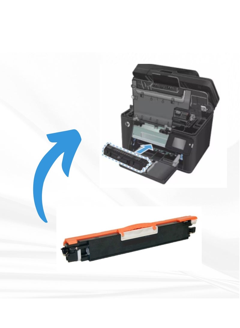 أي جي كارتريدج حبر أصفر متوافق من IG – متوافق مع 130A / 126A / CE312A / CF352A – لطابعات HP CP1025، MFP M176، M177 وCanon LBP7010C، LBP7018C – حتى 1000 صفحة - Image 4