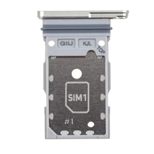 Vekir Dual SIM Card Tray for Samsung Galaxy S21 FE 5G SM-G990B SIM Card Holder for SM-G990B SIM Card Slot Replacement for SM-G990U SM-G990U1 Silver - Image 2