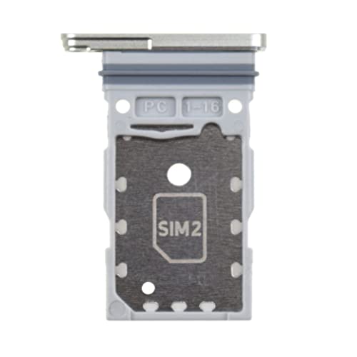 Vekir Dual SIM Card Tray for Samsung Galaxy S21 FE 5G SM-G990B SIM Card Holder for SM-G990B SIM Card Slot Replacement for SM-G990U SM-G990U1 Silver - Image 3