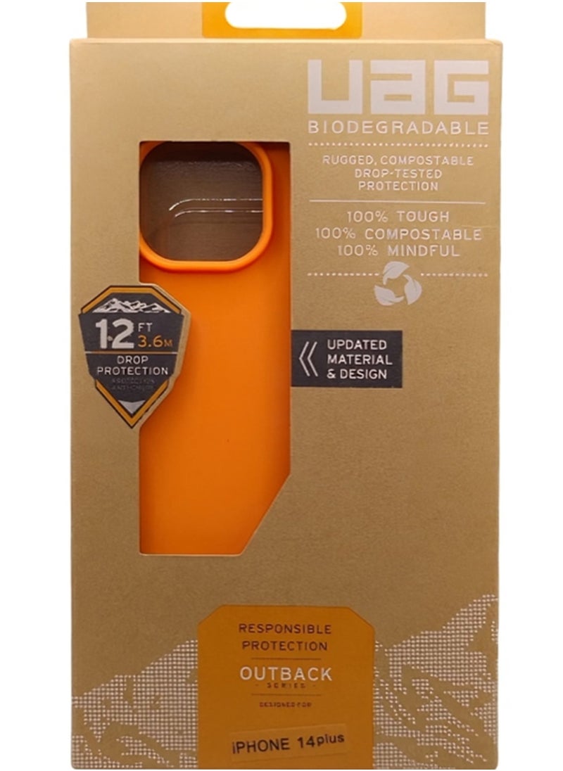 Generic Case for iPhone 14 Plus 12 Feet Drop Tested Protection Orange  - Image 4