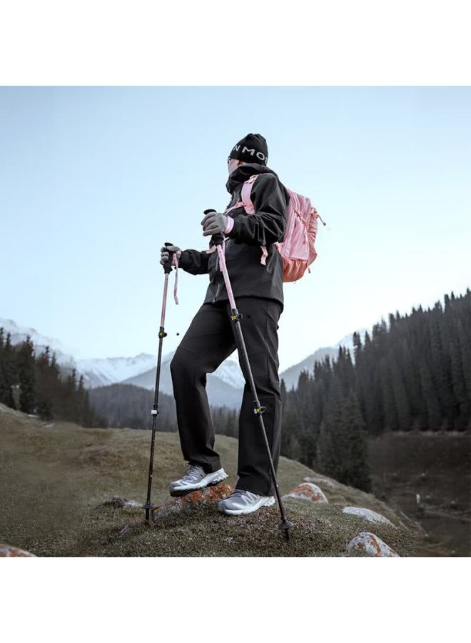 Mobigarden Trekking Pole Outdoor Hiking Carbon Fiber Telescopic Walking Stick Nx25667014 Soft Mist Pink - Image 5