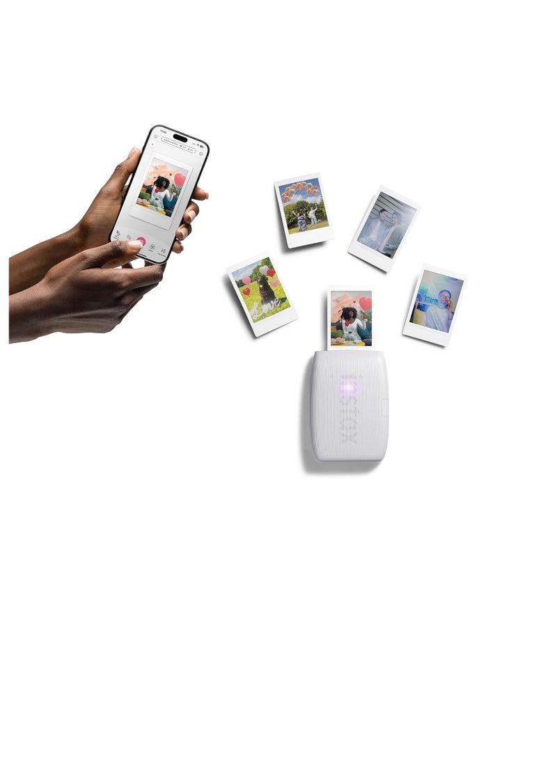 FUJIFILM Instax Mini Link 3 Printer With Mini 20 Sheet Clay White - Image 3