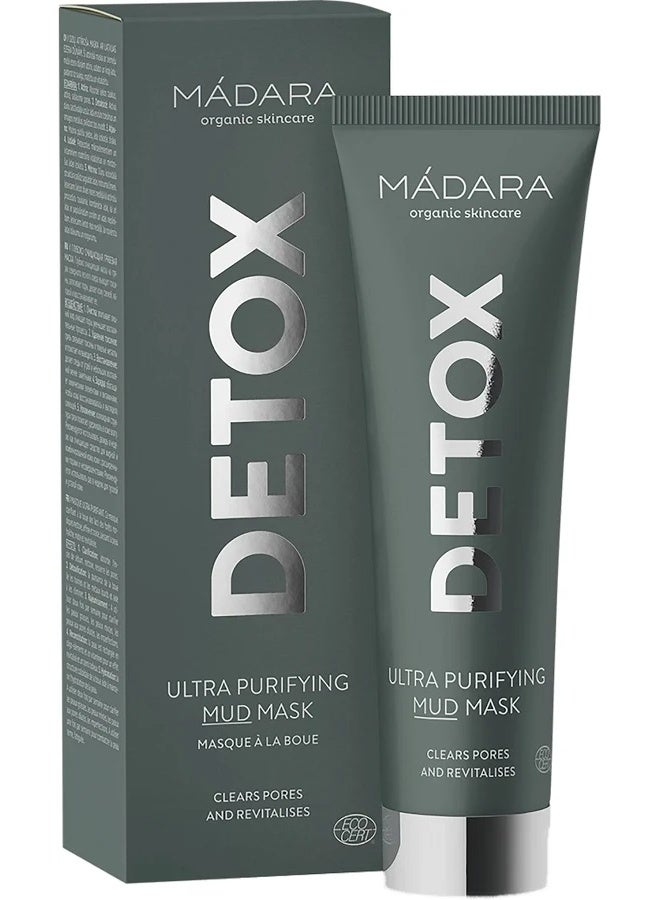 Mádara Detox Ultra Purifying Mud Mask 60ml - Image 2