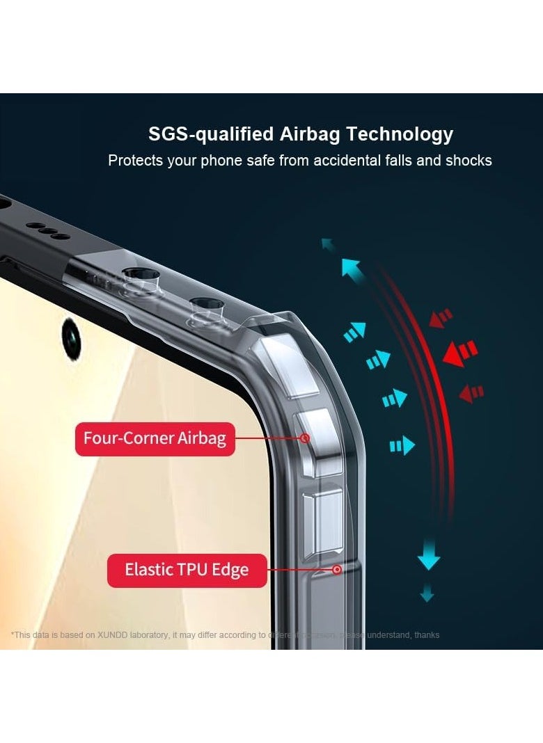 Case Compatible with Xiaomi Poco F7 Ultra, [Droproof] [Sweat-Proof] [Fingerprint-Proof] Shockproof Protective Phone Case,Black