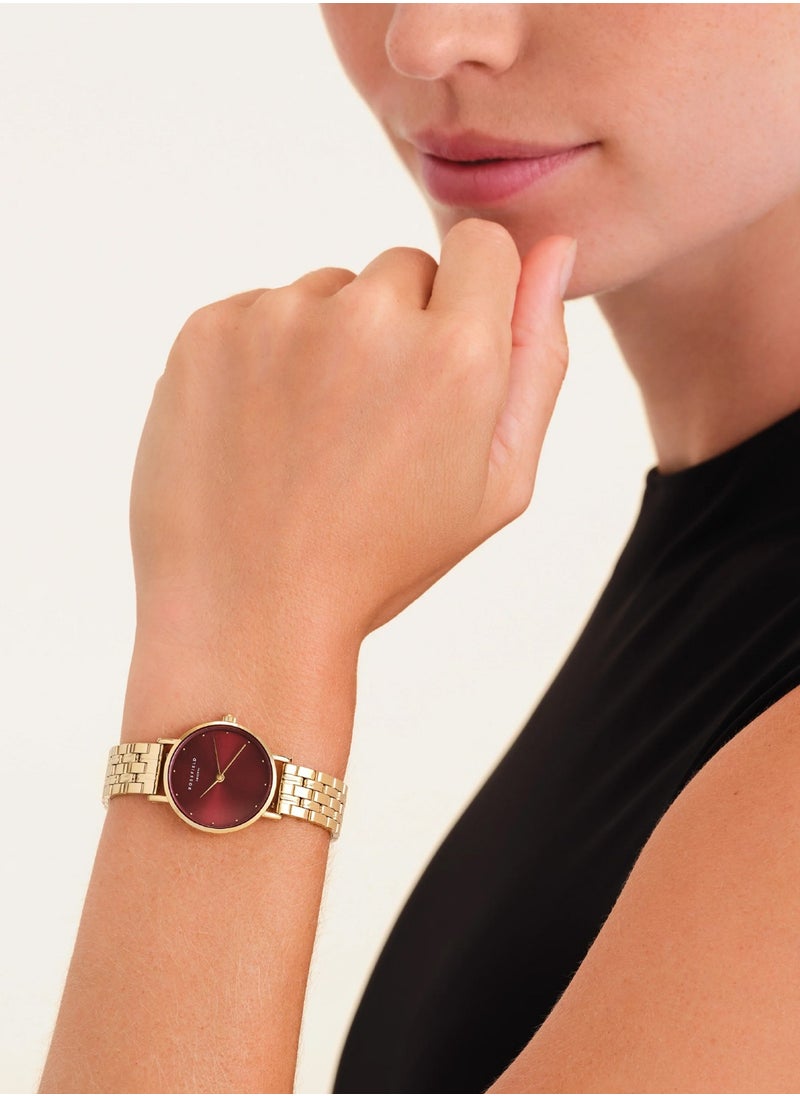 RoseField Women's Small Edit Burgundy Stainless Steel Watch SEGSG-SE01  - Image 3