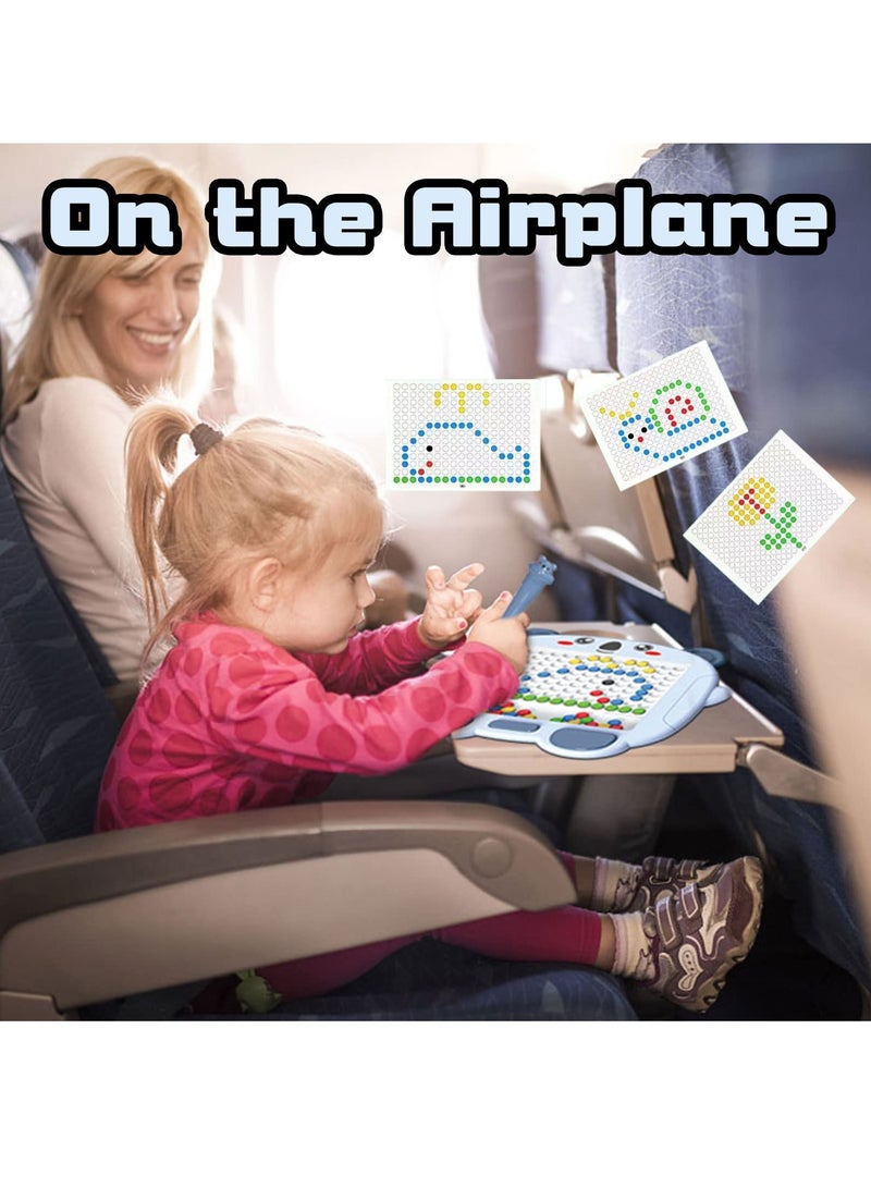 Magnetic Drawing Board for Kids Toddlers, Montessori Magnetic Dots Board, Lovely Koala Doodle Board with Magnetic Pen and Beads for Kids, Activities Travel Toy for Girls Boys Ages 3 and Up - Image 5