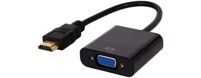 Piplus محول HDMI إلى VGA من Pi+® (®) مع طلاء ذهبي (ذكر إلى أنثى) للكمبيوتر، سطح المكتب، اللابتوب، الكمبيوتر الشخصي، الشاشة، البروجيكتور، HDTV، Chromebook، Raspberry Pi، Roku، Xbox والمزيد - أسود - Image 1