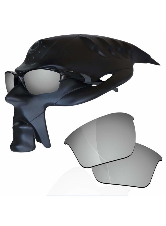 ROCKSHELL Polarized Lenses Replacement for Oakley Half Jacket 2.0 XL OO9154 Sungl - Jet Black + Lava Red + Ice Blue + GT Silver - Image 3