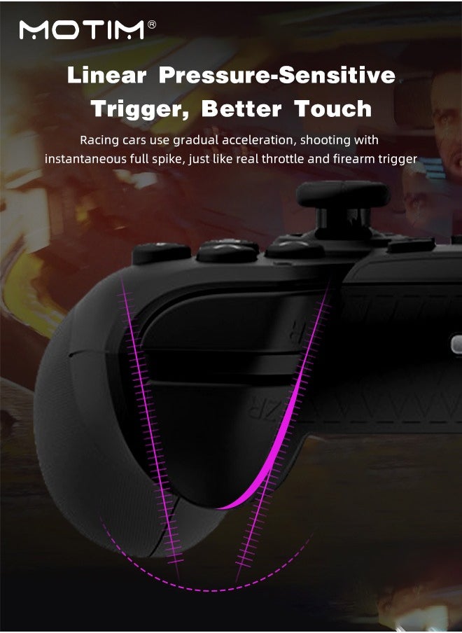 6-Axis Handle Controllers for Nintendo Switch Pro, Wireless Bluetooth Wake-up Function for Switch Lite Switch, OLED Switch Remote Gamepad, Gyro Axis Programmable