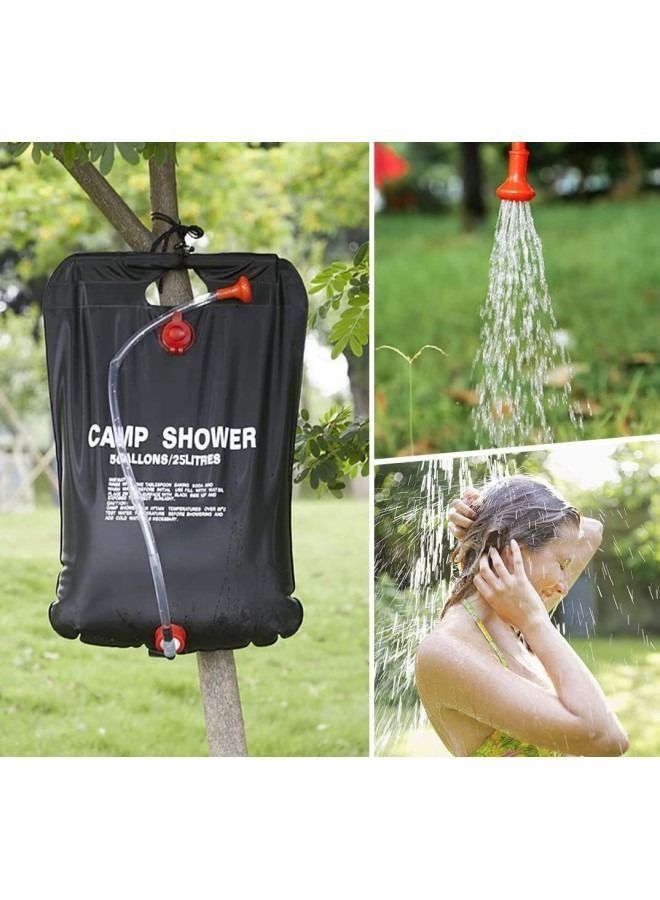 Generic Solar Portable Shower Bag, 25L  Shower Bag For Camping Outdoor Hiking Picnic Washing  - Image 5