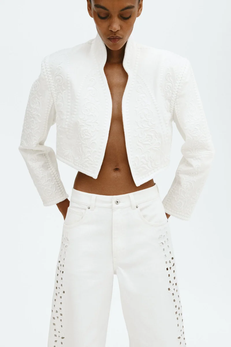 H&M Broderie anglaise jeans