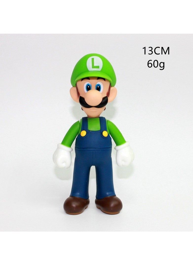 Mario 13 Cm High Super Mario Green And White Figure Toy For Kids 