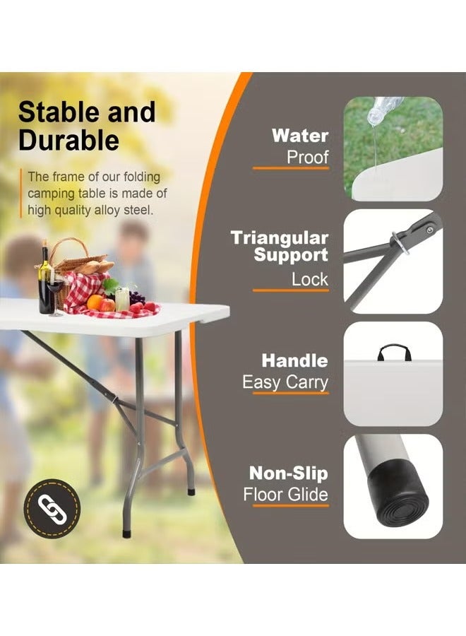 Generic Folding table Portable plastic indoor outdoor picnic party table Camping table  - Image 4