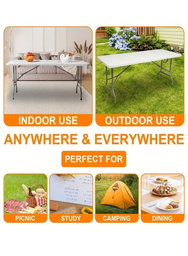 Generic Folding table Portable plastic indoor outdoor picnic party table Camping table  - Image 3